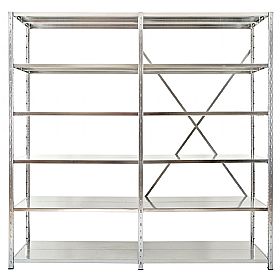 Extra Wide Galvanised Clip-Fit Boltless Shelving System