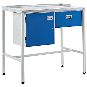 Team Leader Workstations With Cupboard And Single Drawer