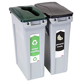Slim Jim Vented Recycling Bin Starter Packs