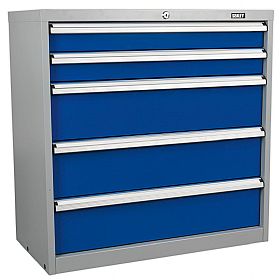 Sealey 5 Drawer Industrial Cabinet - 900W x 450D x 900H - Model C