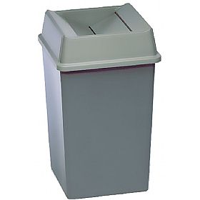 Styleline Square Waste Containers with Lids 132.5L