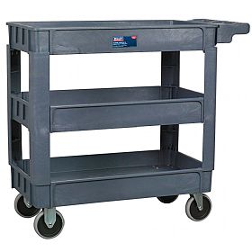 Sealey Heavy Duty Trolley 3 Level Composite with 83Kg Shelf Capacity