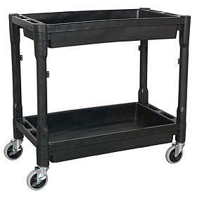 Sealey Heavy Duty 2 Level Composite Workshop Trolley with 80Kg Shelf Capacity