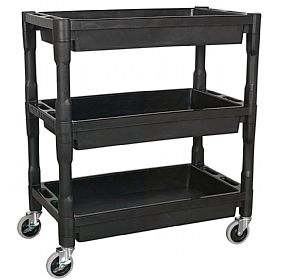Sealey Heavy Duty 3 Level Composite Workshop Trolley with 60Kg Shelf Capacity