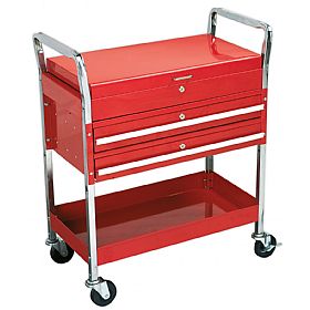 Sealey 2-Level Trolley With Lockable Top And Two Drawers