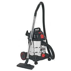 Sealey Stainless Steel Power Clean Wet & Dry Autostart Vacuums