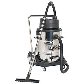 Sealey PC477 77L Vacuum Cleaner Industrial Wet & Dry Stainless Steel Drum