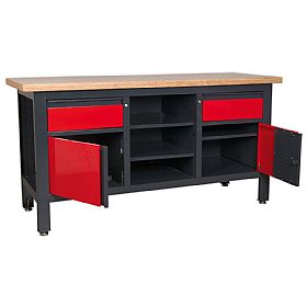 Sealey Workstation with 2 Drawers, 2 Cupboards & Open Storage