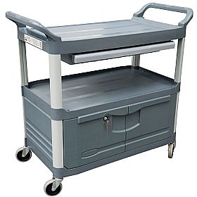 X-tra Utility Trolley with Drawer and Cupboard