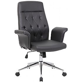 Retro Bonded Leather Office Chair