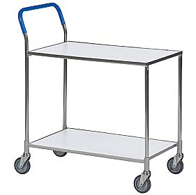 Konga Zinc Plated Shelf Trolley with Two Shelves