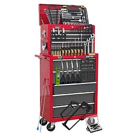 Sealey 14 Drawer Topchest & Rollcab Combination With 239pc Tool Kit