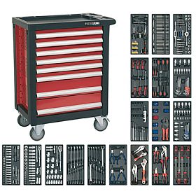 Sealey Premier 8 Drawer Rollcab With Ball Bearing Slides & 707pc Tool Kit