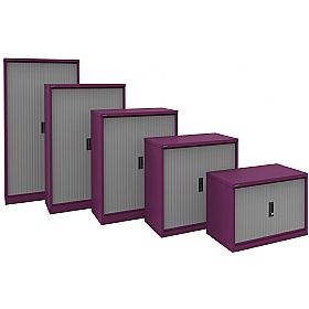 Silverline Two Tone Kontrax Tambour Cupboards