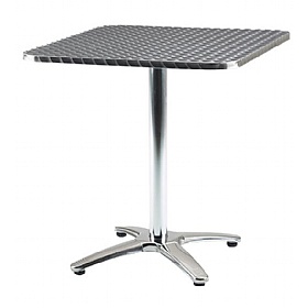 Aluminium Bistro Square Table