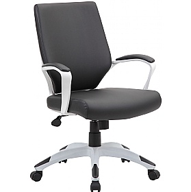 Jupiter Medium Back Bonded Leather Office Chairs