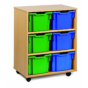6 Tray Extra Deep Mobile Storage