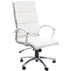 Formosa Enviro Leather Chair White