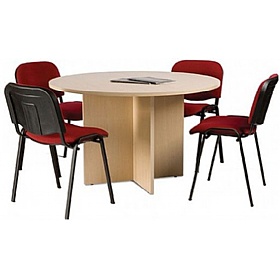Braemar Pro Bundle Deal - Round Meeting Table With 4 Chairs