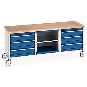 Bott Cubio Mobile Storage Benches - 2000W - Model M