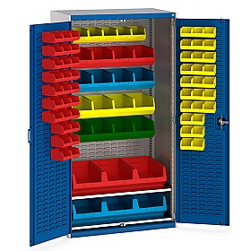 Bott Perfo Heavy Duty Bin Cupboard - 81 Bins