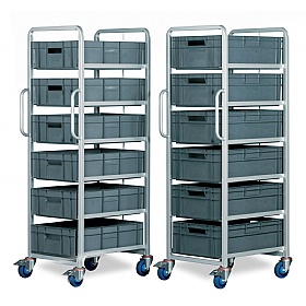 6 Tier Euro Container Trolley To Suit Up To 200mm High Containers