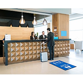 Coba Please Respect & Wait Floor Mat - Pack of 2