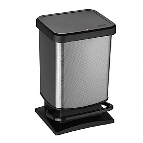 Soft Closing Metal & Carbon Effect Pedal Bins