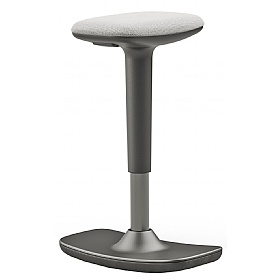 Perch Black Sit-Stand Stool