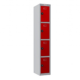 Phoenix PL Series Personal Lockers - 4 Door 1 Column With Combination Lock