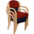 Devonshire Wooden Frame Stacking Armchairs