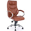 Geneva Leather Manager Chair Tan