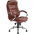Prague Leather Manager Chair Tan