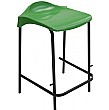 Scholar Polypropylene Low Back Stool Green