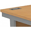 Alpha Plus Bow Front Rectangular Desk