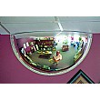 Interior Hemisphere Convex Half Face Mirror