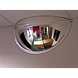 Interior Hemisphere Convex Half Face Mirror