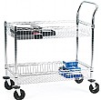 Chrome Plated Wire Tray Trolley