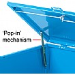 Pop in mechanism