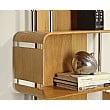Spectrum Real Wood Veneer Bookcase Oak
