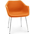 Hille Robin Day Retro Polypropylene Chair Orange