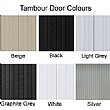 Silverline Two Tone Kontrax Tambour Doors