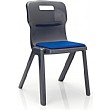 Titan One Piece Classroom Chair With Blue Seat Pad