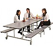 Rectangular Mobile Folding Bench Unit