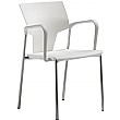 Pledge Ikon 4 Leg Armchair White