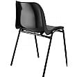 Eco Polypropylene Chair Rear Black