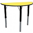 Height Adjustable Semi Circular Tables