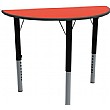 Height Adjustable Semi Circular Tables