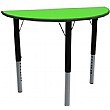 Height Adjustable Semi Circular Tables