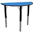 Height Adjustable Semi Circular Tables